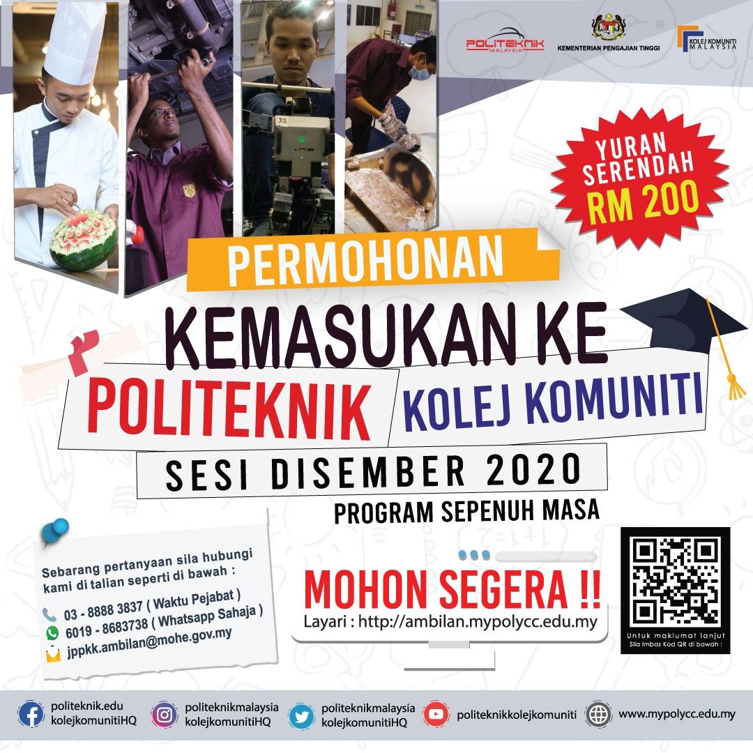 Mohon politeknik sesi Disember 2020