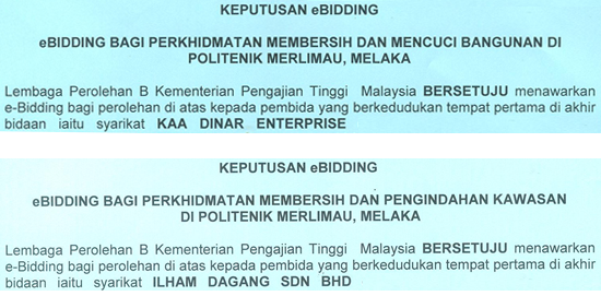 keputusan ebidding