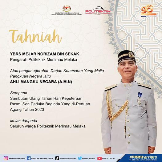 Tahniah : Pengarah dianugerah AMN oleh YDP Agong 